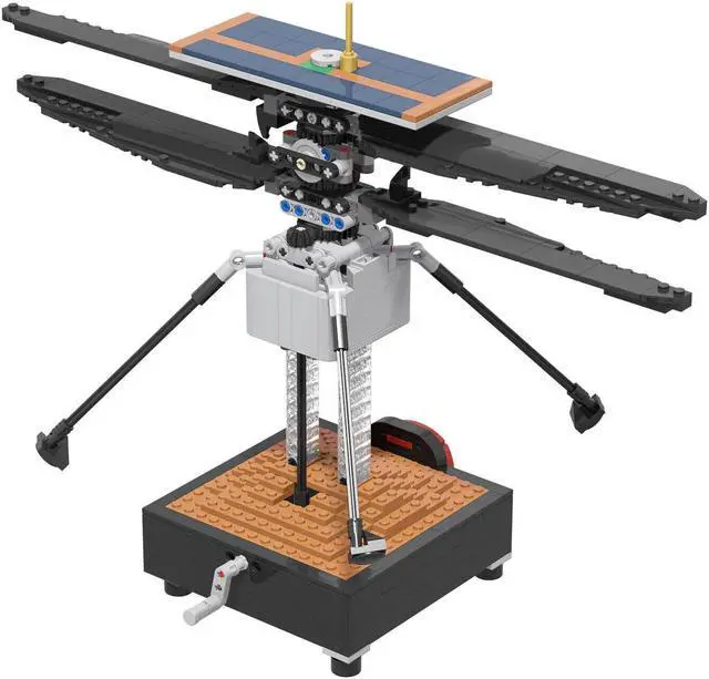 Alt view image 2 of 7 - ZITIANYOUBUILD Mars Helicopter Ingenuity for Collection 735 Pieces Building Toys Set MOC
