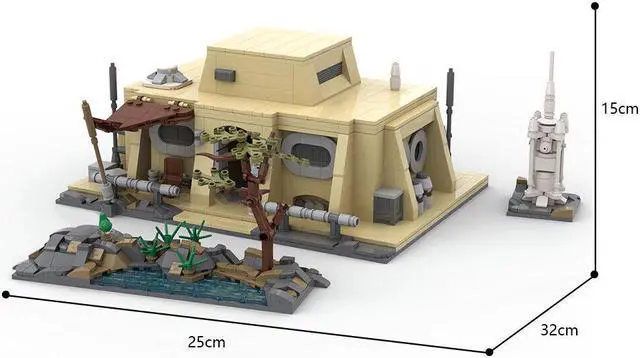 Alt view image 5 of 5 - ZITIANYOUBUILD The Protagonist's Cabin Hut with Interior Building Toys 1317 Pieces MOC