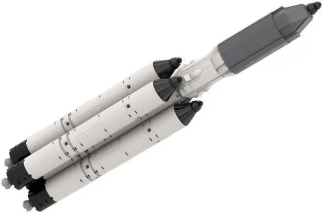 Main image of ZITIANYOUBUILD Roscosmos Angara A5 Carrier Rocket with 4 Side Boosters 379 Parts MOC