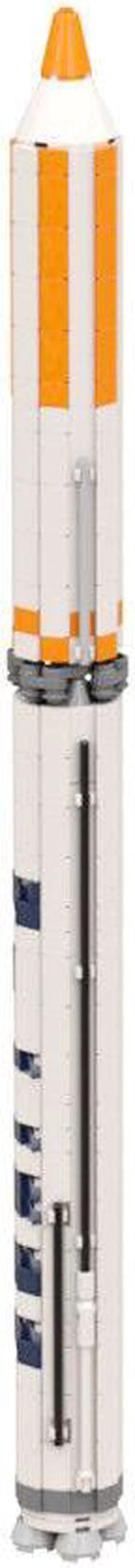 Alt view image 5 of 7 - ZITIANYOUBUILD Two-Stage Launch Vehicle Model with 4-Chamber Engine 638 Pieces MOC