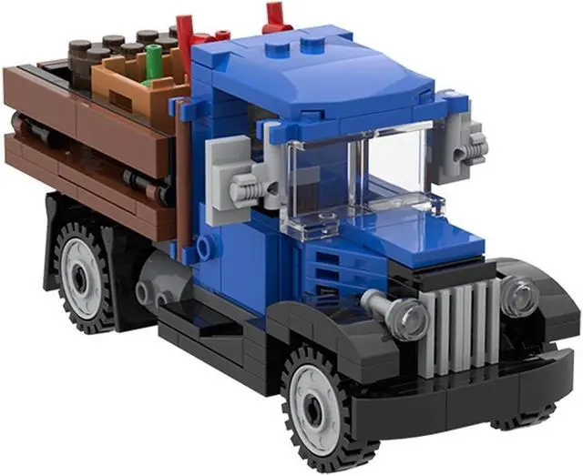 Main image of ZITIANYOUBUILD 1930s Delivery / Farm Truck Commercial Trucks Toys Set Building Toys MOC
