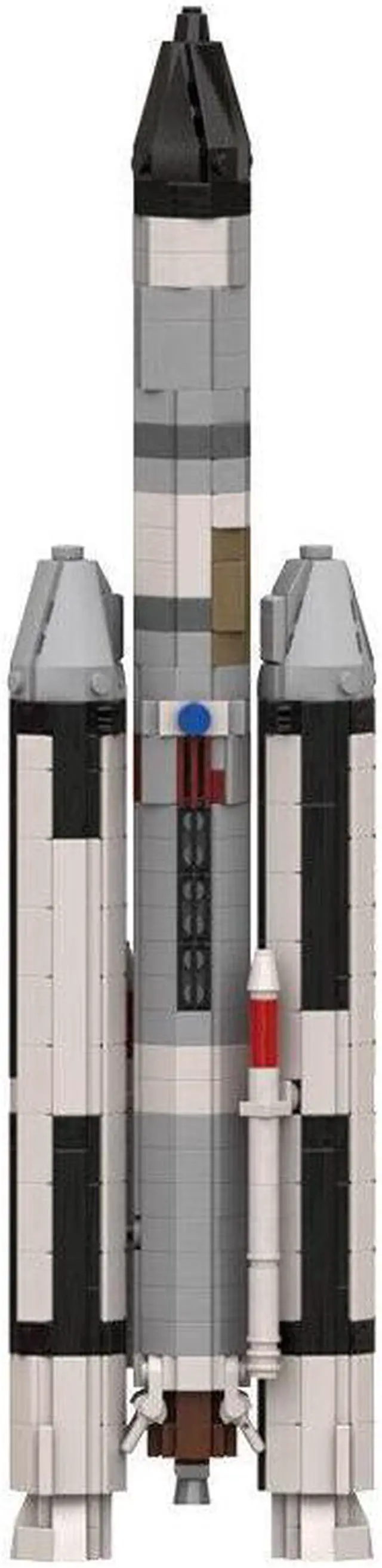 Alt view image 7 of 7 - ZITIANYOUBUILD MOC-115393 Space Titan IIIC Rocket Model 1 110 Saturn V scale 898 Pieces for Adults 100% Compatible with LEGO Brand New and High Quality