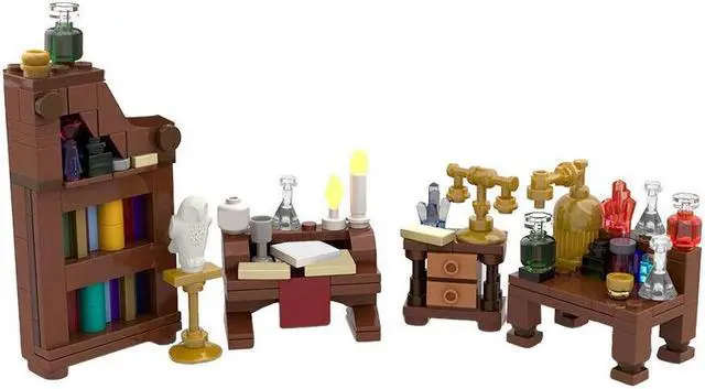 Main image of ZITIANYOUBUILD MOC-119625 Medieval Alchemist Laboratory Micro Model 215 Pieces 100% Compatible with LEGO Brand New and High Quality