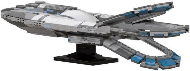 Main image of ZITIANYOUBUILD ECV-197 Orville Spaceship with Stand Building Toys Set 757 Pieces MOC