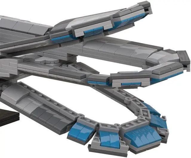 Alt view image 3 of 7 - ZITIANYOUBUILD ECV-197 Orville Spaceship with Stand Building Toys Set 757 Pieces MOC
