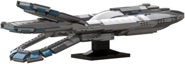 Alt view image 7 of 7 - ZITIANYOUBUILD ECV-197 Orville Spaceship with Stand Building Toys Set 757 Pieces MOC