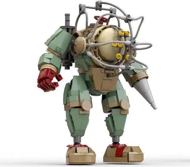 Alt view image 6 of 7 - ZITIANYOUBUILD Mister B. Robot with Armored Wetsuit 546 Pieces from Shooter Game MOC