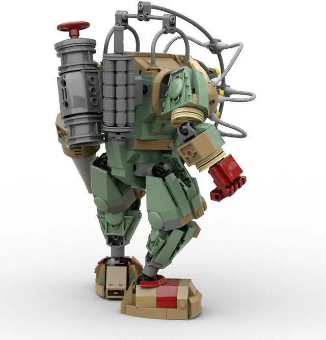 Alt view image 3 of 7 - ZITIANYOUBUILD Mister B. Robot with Armored Wetsuit 546 Pieces from Shooter Game MOC