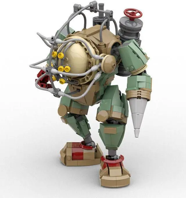 Alt view image 5 of 7 - ZITIANYOUBUILD Mister B. Robot with Armored Wetsuit 546 Pieces from Shooter Game MOC
