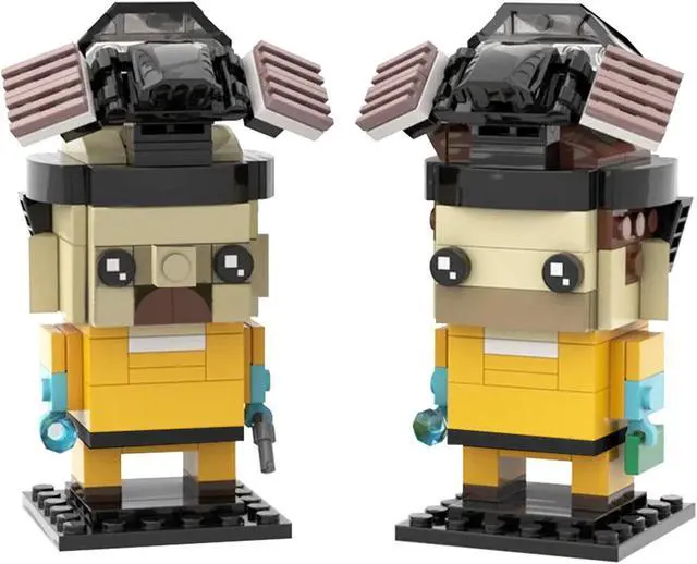 Main image of ZITIANYOUBUILD MOC-22534 Walter White & Jesse Pinkman Brickheadz Kit from Breaking Bad 100% Compatible with LEGO Brand New and High Quality