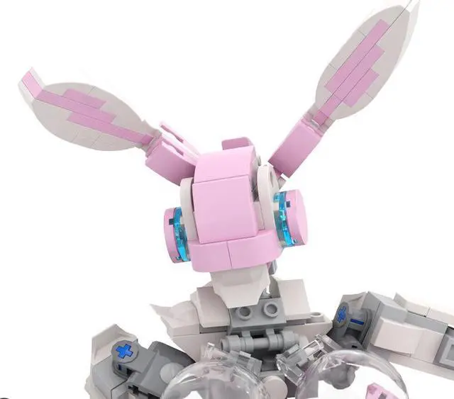 Alt view image 6 of 7 - ZITIANYOUBUILD Pink Rabbit Robot 468 Pieces from TV Series Building Toys Set MOC