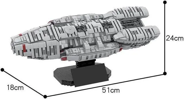 Alt view image 3 of 3 - ZITIANYOUBUILD Spacecraft The Bucket Spaceship 3519 Pieces Building Toys Set MOC