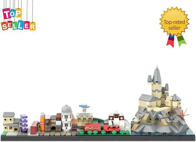 Alt view image 2 of 5 - ZITIANYOUBUILD The Journey to School Skyline Architecture Model 415 Pieces MOC