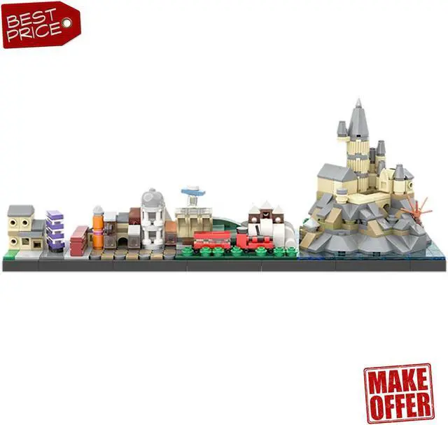 Alt view image 3 of 5 - ZITIANYOUBUILD The Journey to School Skyline Architecture Model 415 Pieces MOC