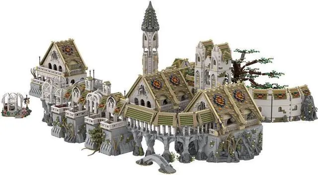 Main image of ZITIANYOUBUILD Last Homely House Deep Valley Sanctuary Settlement 21067 Pieces MOC