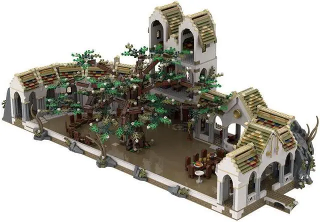 Alt view image 3 of 6 - ZITIANYOUBUILD Last Homely House Deep Valley Sanctuary Settlement 21067 Pieces MOC