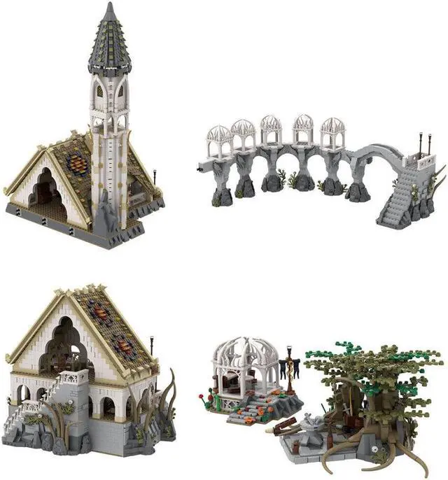 Alt view image 4 of 6 - ZITIANYOUBUILD Last Homely House Deep Valley Sanctuary Settlement 21067 Pieces MOC