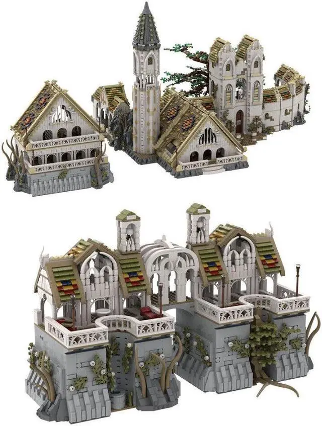 Alt view image 5 of 6 - ZITIANYOUBUILD Last Homely House Deep Valley Sanctuary Settlement 21067 Pieces MOC