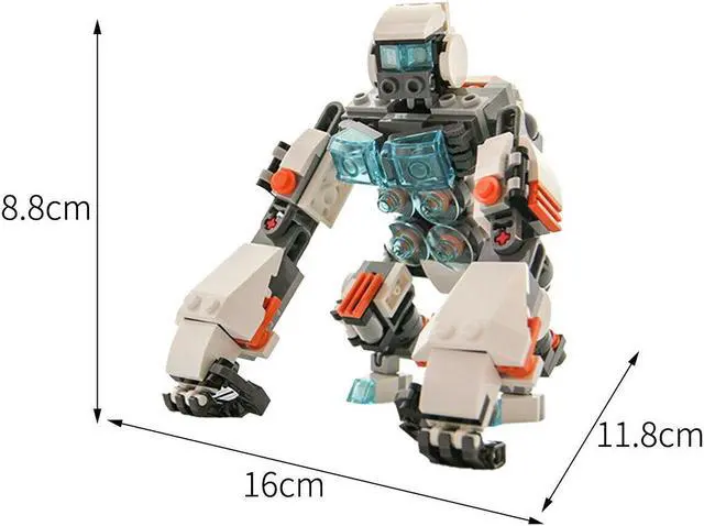 Alt view image 4 of 4 - ZITIANYOUBUILD Gorilla Mech Building Toys Sets & Packs 196 Pieces Parts for Kids MOC