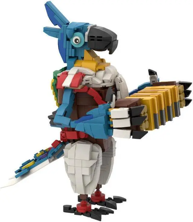 Alt view image 2 of 5 - ZITIANYOUBUILD Kass: A Parrot Playing the Organ Model 763 Pieces from Game MOC