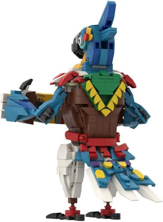 Alt view image 3 of 5 - ZITIANYOUBUILD Kass: A Parrot Playing the Organ Model 763 Pieces from Game MOC