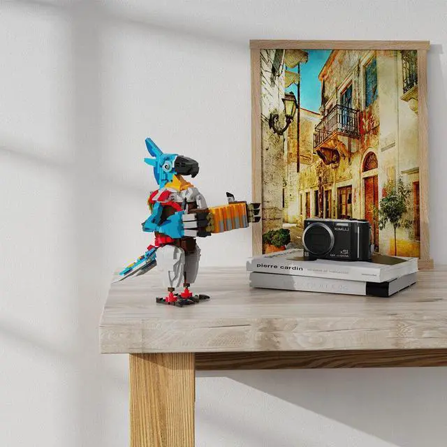 Alt view image 4 of 5 - ZITIANYOUBUILD Kass: A Parrot Playing the Organ Model 763 Pieces from Game MOC