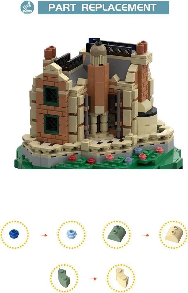 Alt view image 4 of 4 - ZITIANYOUBUILD Horror Building / Iconic Attraction 553 Pieces for Halloween Gift MOC