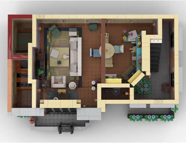 Alt view image 2 of 5 - ZITIANYOUBUILD Apartment & Pub Alternate Combination Building Toys Set 4282 Pieces MOC