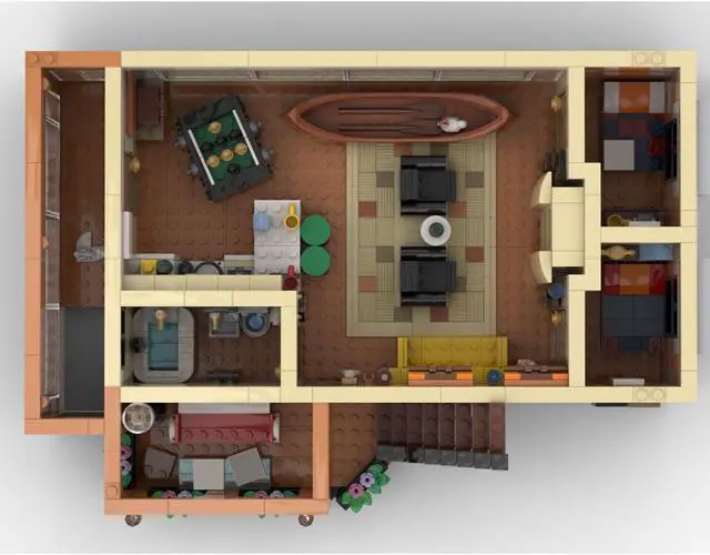 Alt view image 3 of 5 - ZITIANYOUBUILD Apartment & Pub Alternate Combination Building Toys Set 4282 Pieces MOC