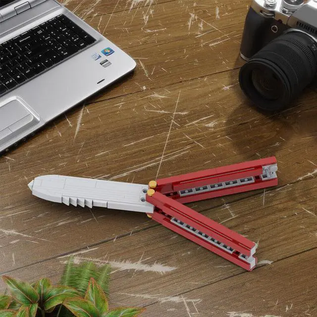 Alt view image 3 of 7 - ZITIANYOUBUILD The Butterfly K_n-i-f-e Model 92 Pieces from Shooting Game MOC