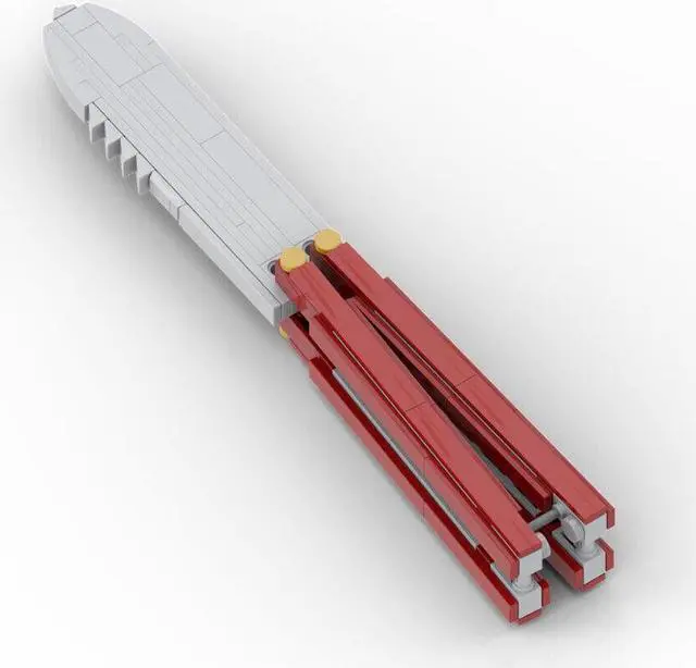 Alt view image 7 of 7 - ZITIANYOUBUILD The Butterfly K_n-i-f-e Model 92 Pieces from Shooting Game MOC