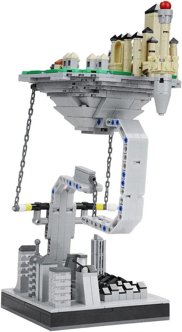 Alt view image 5 of 6 - ZITIANYOUBUILD Tension Suspension Floating Magic Fortress Castle 752 Pieces MOC