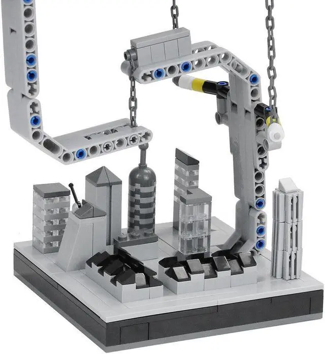 Alt view image 6 of 6 - ZITIANYOUBUILD Tension Suspension Floating Magic Fortress Castle 752 Pieces MOC