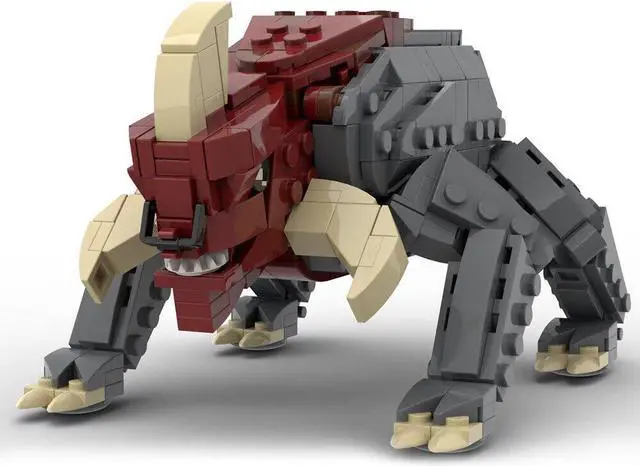 Main image of ZITIANYOUBUILD Reek Beast Mammal with Horns 487 Pieces Building Toys from Movie MOC