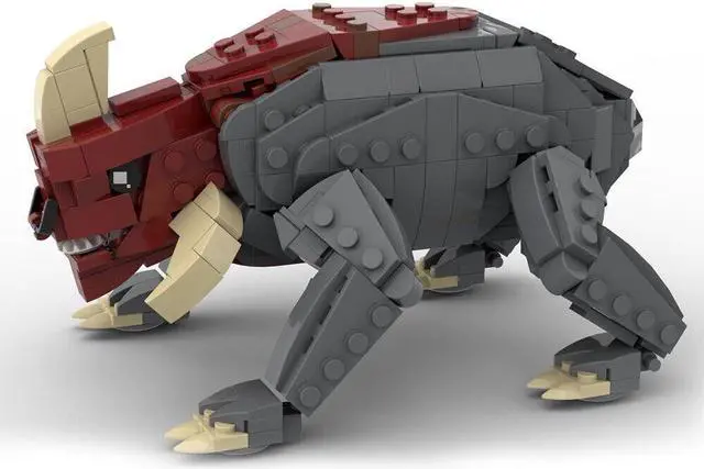 Alt view image 3 of 5 - ZITIANYOUBUILD Reek Beast Mammal with Horns 487 Pieces Building Toys from Movie MOC