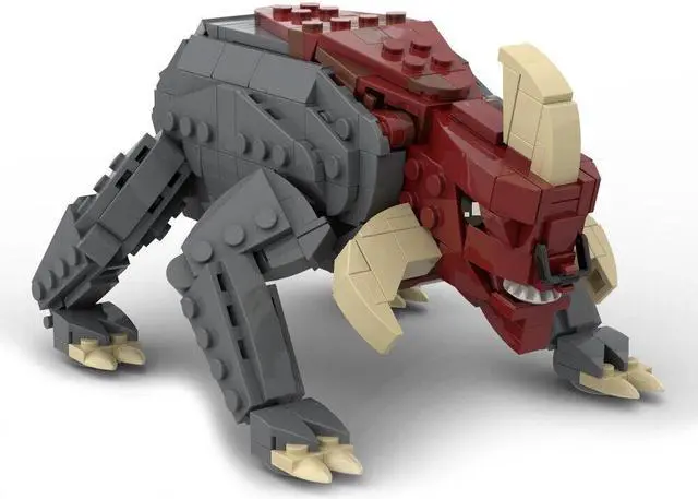 Alt view image 4 of 5 - ZITIANYOUBUILD Reek Beast Mammal with Horns 487 Pieces Building Toys from Movie MOC