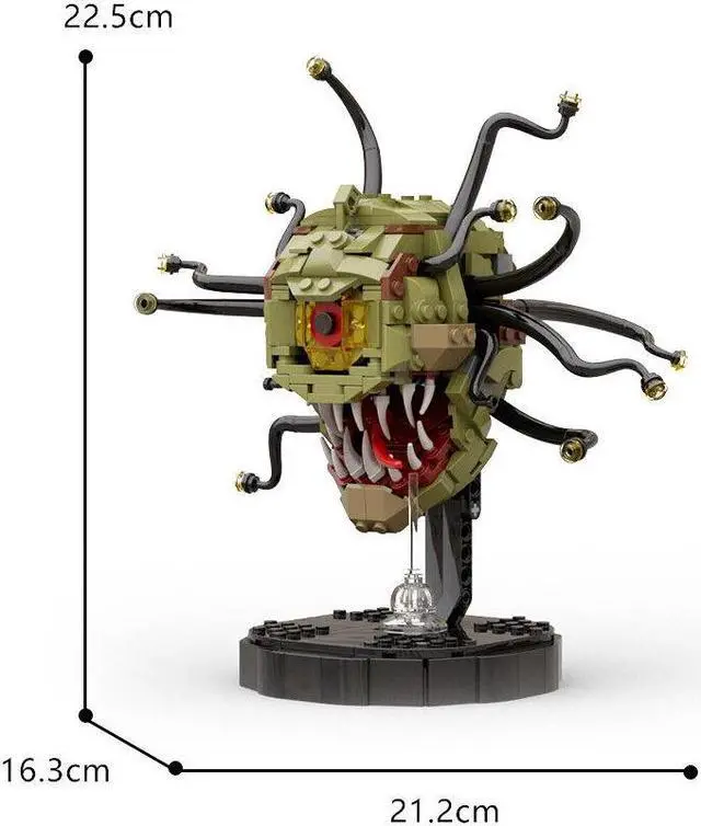 Alt view image 2 of 7 - ZITIANYOUBUILD Spectator Fictional Monster Demon Model with Only One Eye 513 Pieces MOC