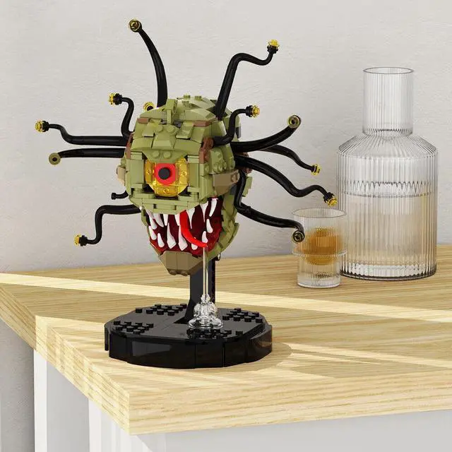 Alt view image 6 of 7 - ZITIANYOUBUILD Spectator Fictional Monster Demon Model with Only One Eye 513 Pieces MOC