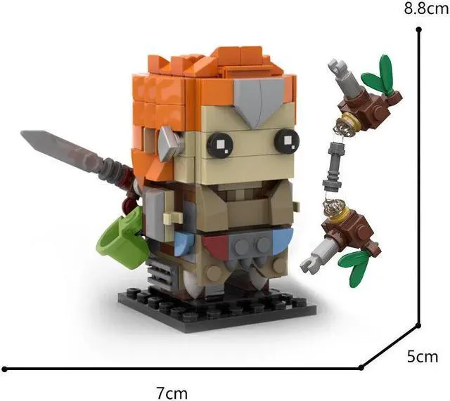Alt view image 2 of 5 - ZITIANYOUBUILD Female Hunter ALOY from Role-Playing Game 246 Pieces Building Kit MOC