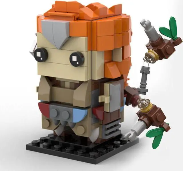 Alt view image 4 of 5 - ZITIANYOUBUILD Female Hunter ALOY from Role-Playing Game 246 Pieces Building Kit MOC