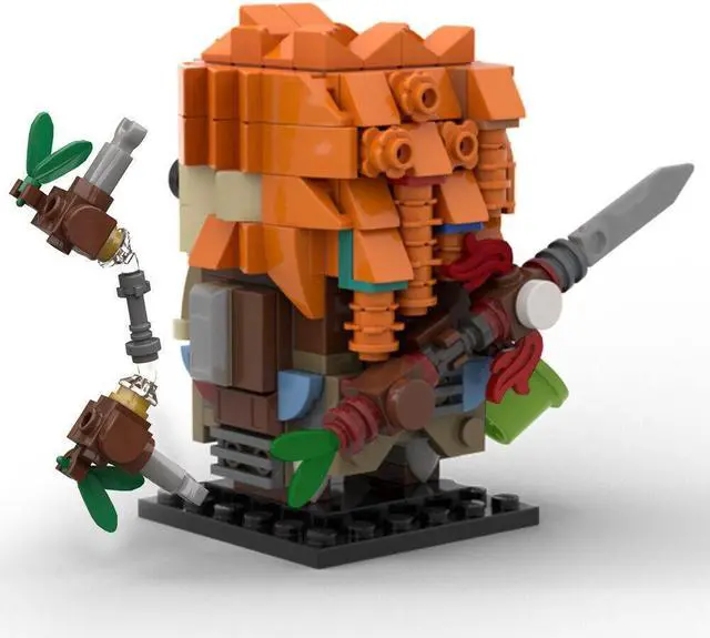 Alt view image 3 of 5 - ZITIANYOUBUILD Female Hunter ALOY from Role-Playing Game 246 Pieces Building Kit MOC