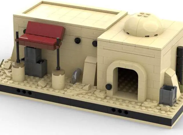 Alt view image 2 of 3 - ZITIANYOUBUILD Desert House #12 for a Modular Tatooine Building Toys 270 Pieces MOC