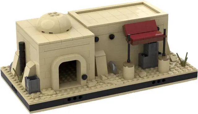 Main image of ZITIANYOUBUILD Desert House #12 for a Modular Tatooine Building Toys 270 Pieces MOC