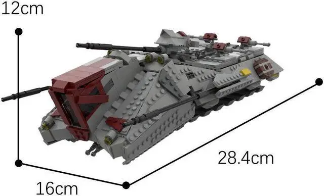Alt view image 2 of 2 - ZITIANYOUBUILD The Unstable Terrain Artillery Transport (UT-AT) Model 980 Pieces MOC