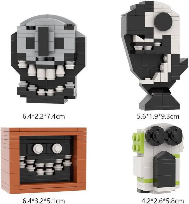 Alt view image 6 of 6 - ZITIANYOUBUILD 4-in-1 Monsters from Video Game and TV Series 253 Pieces MOC