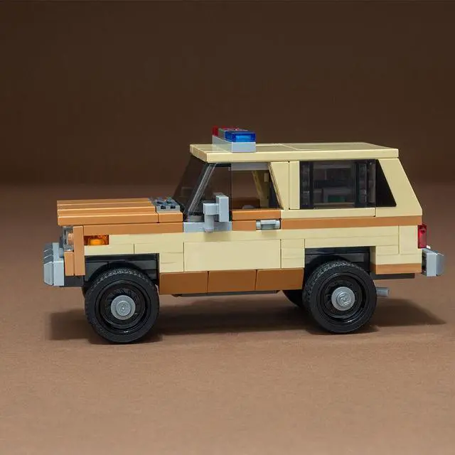 Alt view image 3 of 4 - ZITIANYOUBUILD MOC-118520 Stranger Things Jim Hopper's Chevy K5 Blazer Offroad Vehicle SUV Car Model 192 Pieces from 75810 100% Compatible with LEGO Brand New and High Quality