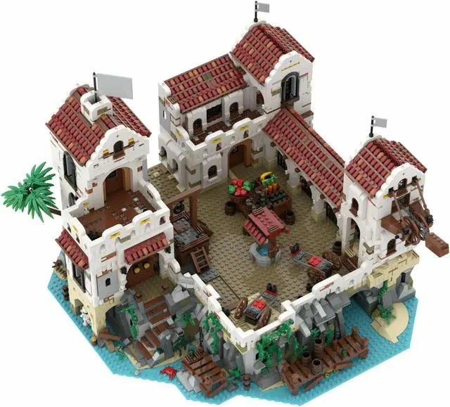 Alt view image 2 of 7 - ZITIANYOUBUILD MOC-49155 Eldorado Fortress Pirates of Barracuda Bay for Adults 100% Compatible with LEGO Brand New and High Quality