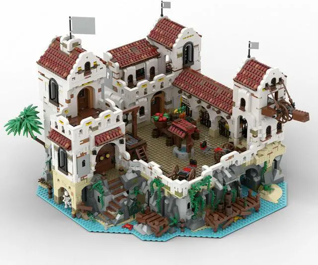 Alt view image 4 of 7 - ZITIANYOUBUILD MOC-49155 Eldorado Fortress Pirates of Barracuda Bay for Adults 100% Compatible with LEGO Brand New and High Quality