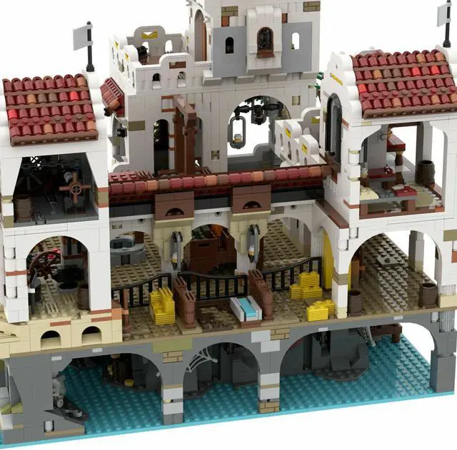 Alt view image 6 of 7 - ZITIANYOUBUILD MOC-49155 Eldorado Fortress Pirates of Barracuda Bay for Adults 100% Compatible with LEGO Brand New and High Quality