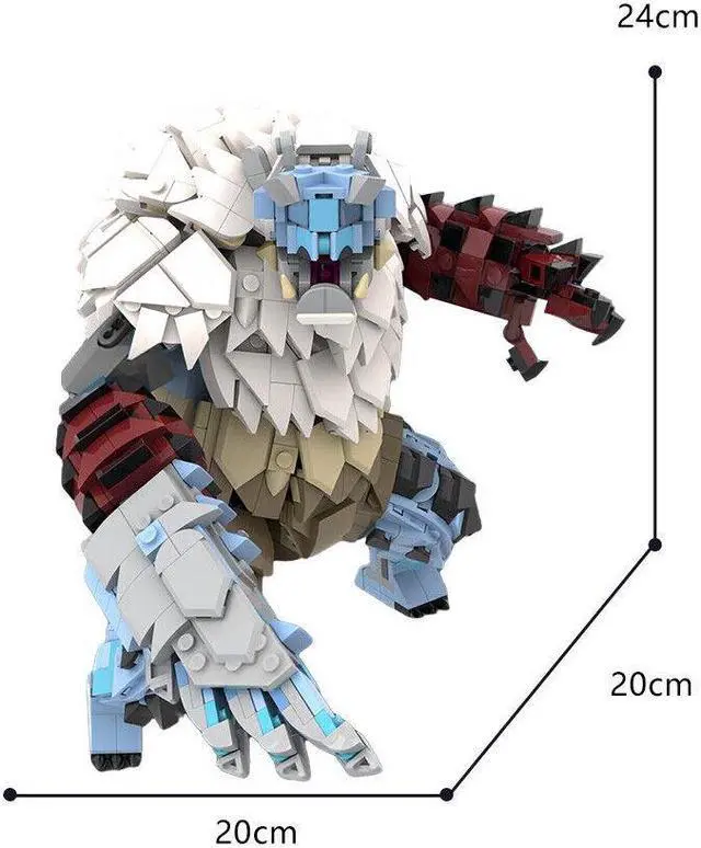 Alt view image 3 of 3 - ZITIANYOUBUILD Bear-like Fanged Beast Monster Building Blocks Toy 1143 Pieces MOC